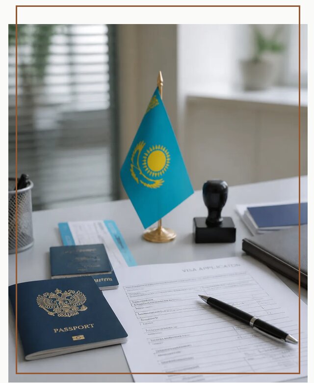 Оформление визы в Казахстан для поездки и работы в Лесозаводске